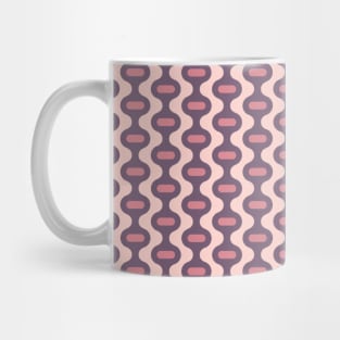 Retro Pink Purple Funky Style Modern Pattern Mug